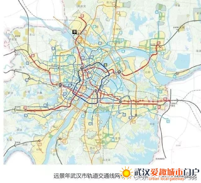 武汉轨道远景规划7条市域铁路 武汉大都市区轨道格局初现！
